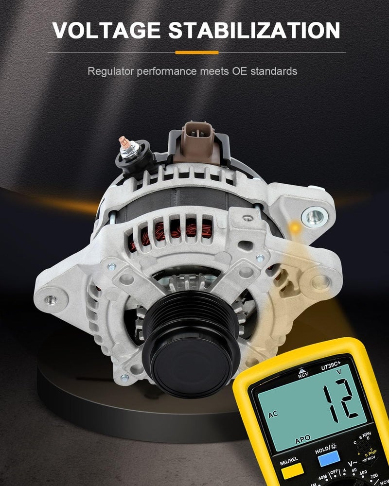 ROADFAR Alternator Fit For Toyota Corolla 2009 2010 2011 2012 2013 2009 2010 Matrix 1.8L 11385 11386 11577 27060-0P150 High Output Alternator - Image 4